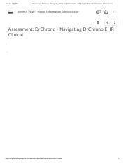 Assessment Drchrono Navigating Drchrono Ehr Clinical Ahima Vlab