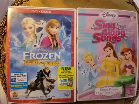 Lot Of 2 Disney Sing Along Songs Frozen And Once Upon A Dream Sing