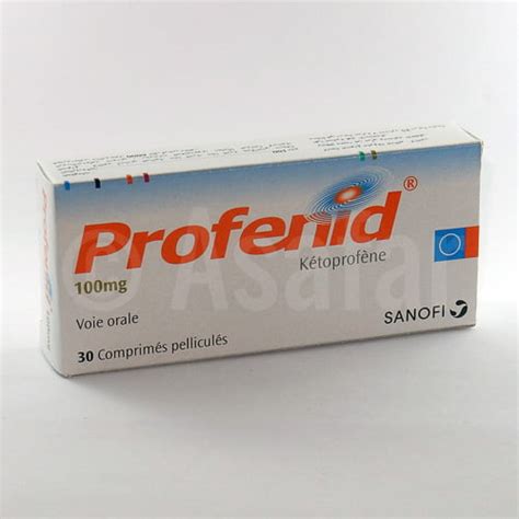 profenid  mg comprime pellicule boite de  comprimes pellicules