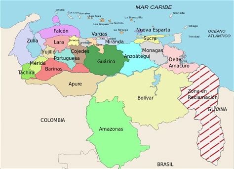 Divisi N Pol Tico Territorial De Venezuela