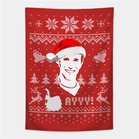 Ayyy Fonzie Christmas Parody - Fonzie - Tapestry | TeePublic