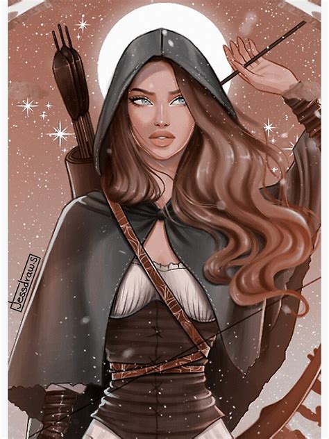 The Huntress Close Up Poster For Sale By Jessketchs Redbubble