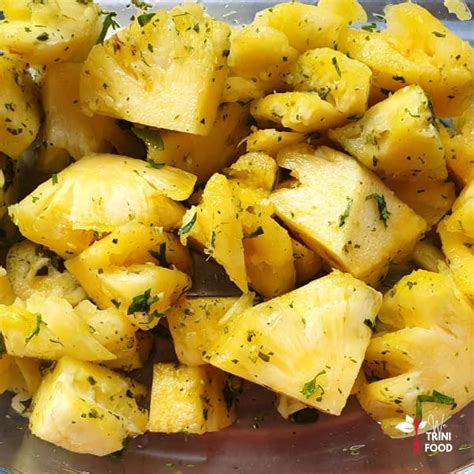 Simple Pineapple Chow Recipe We Trini Food