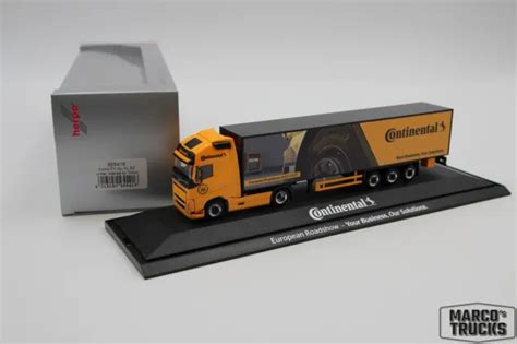 HERPA VOLVO FH 2020 Gl XL Semi Remorque Valise Continental N955416