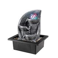 Fontaine à Led multicolore avec boule en verre et vasques vente au