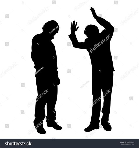 Vector Silhouette People Who Were Arguing Stock Vector (Royalty Free) 364630442 | Shutterstock