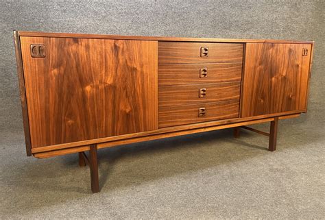 Vintage Scandinavian Mid Century Modern "Köln" Walnut Credenza by Ikea ...