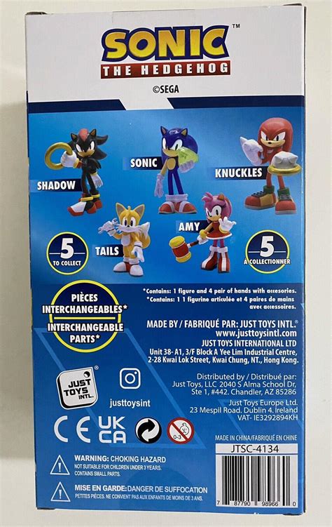 Amy Rose Sonic The Hedgehog Buildable Action Figure Just Toys New In