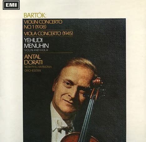 Bartók Yehudi Menuhin Antal Dorati New Philharmonia Orchestra