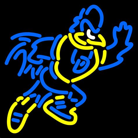 NCAA Delaware Blue Hens Mascot Logo Neon Sign - Neon