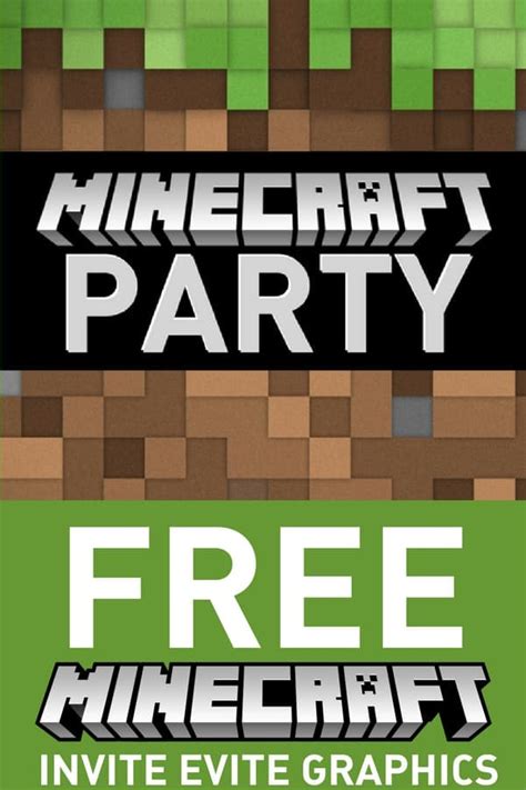 Free Minecraft Birthday Invitations For An Epic Party