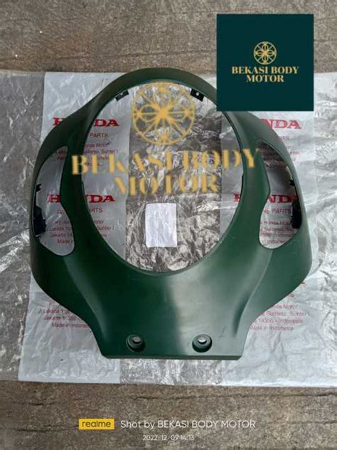 Cover Body Tameng Lampu Depan Scoopy New K F Prestige Hijau