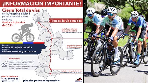 Vuelta A Colombia 2024 Cierres Viales Dulci Ranique