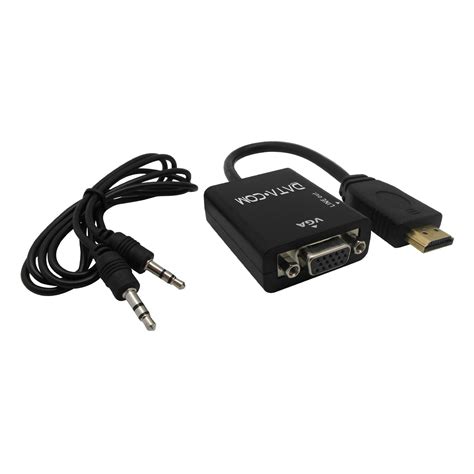 Ripley Adaptador Hdmi Con Audio A Vga Datacom Pronobel