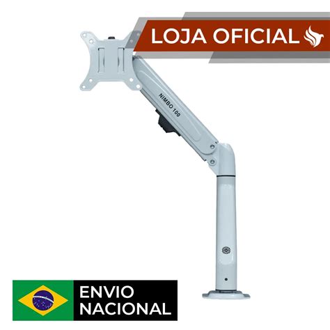 Suporte Articulado Pistao A Gas Para Monitor Zinnia Nimbo