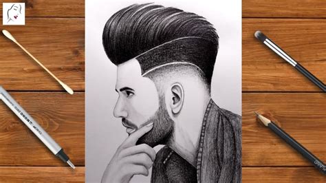 How to Draw a Handsome Boy With HairCut for beginners | Pencil Sketch ...