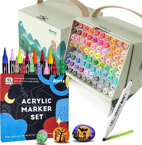 Amazon Arrtx Markers ALP 80 Colors Dual Tips Alcohol Markers