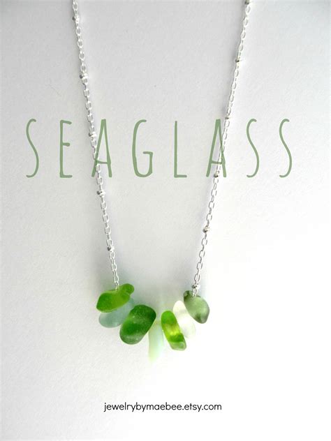 Seaglass Necklace From Jewelrybymaebee On Etsy Sea Glass