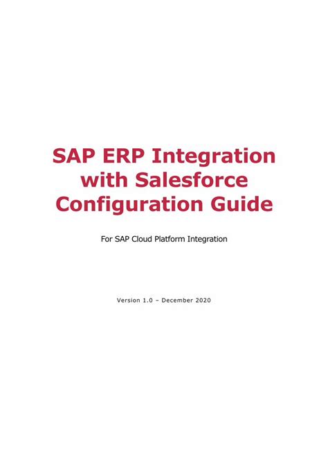 PDF SAP ERP Integration With Salesforce Configuration Guide DOKUMEN