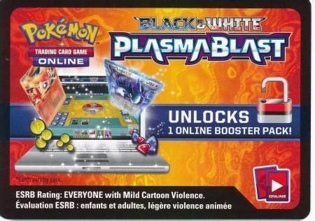 Pokemon Plasma Blast Unused Booster Pack Code Tcgo Code Cards