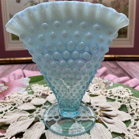 Hobnail Fan Vase Etsy