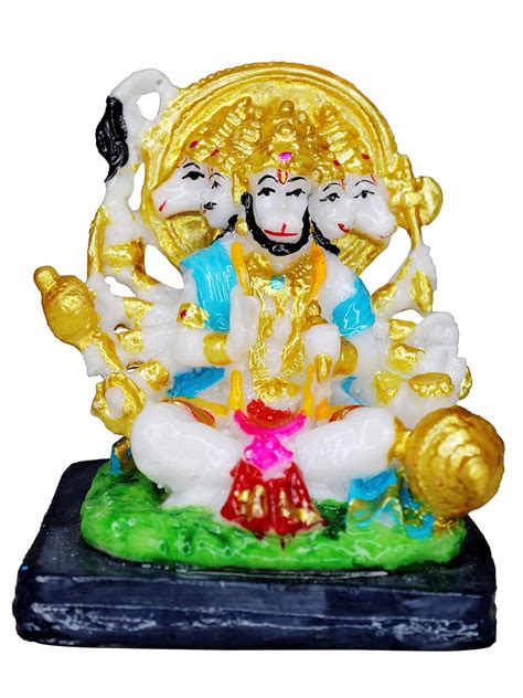 Buy Vinayakmoorti Marble Sankat Mochan Bajrang Bali Balaji Panchmukhi