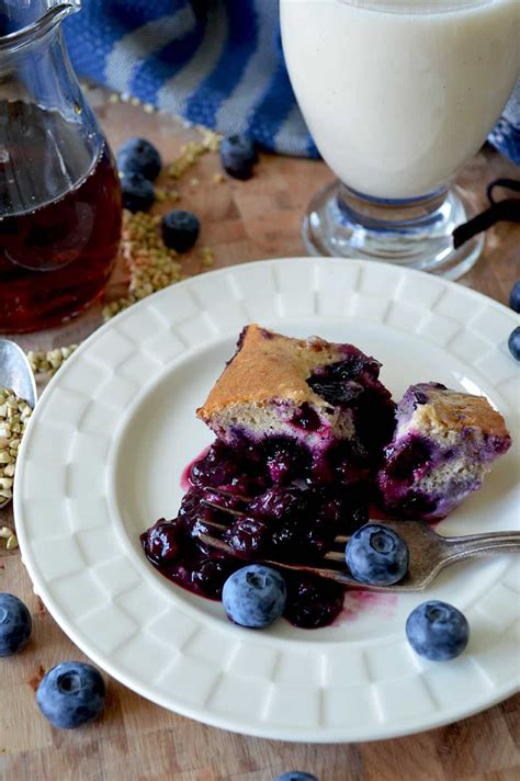 Pouding Aux Bleuets La Farine De Sarrasin P Le Vegan Sans Gluten