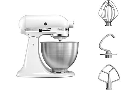 Robot pâtissier Kitchenaid 5K45SSEWH Classic Darty