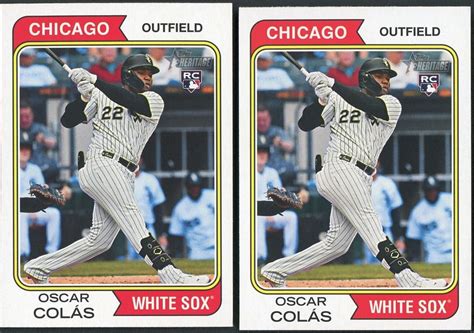 Topps Heritage High Number Oscar Colas Rc Chicago White Sox