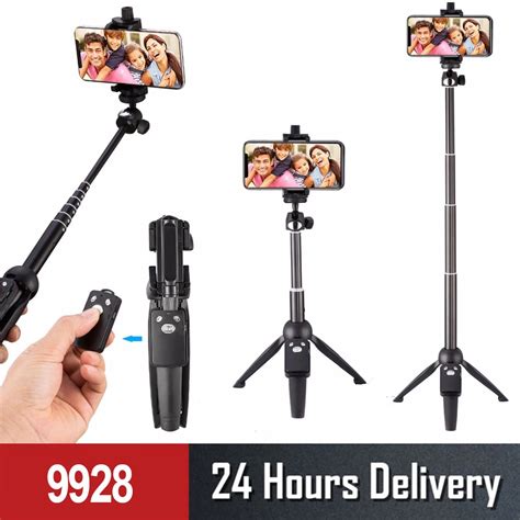 Yunteng Foldable Selfie Stick Wireless Bluetooth Remote Extendable