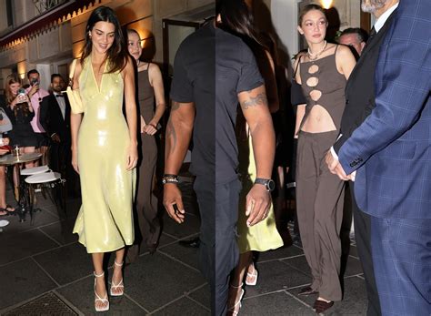 Kendall Jenner And Gigi Hadid Do Parisian Party Dressing Two Ways Vogue