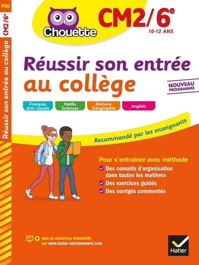 Cm2 6ème Chouette Réussir Son Entrée Au Collége La Lib