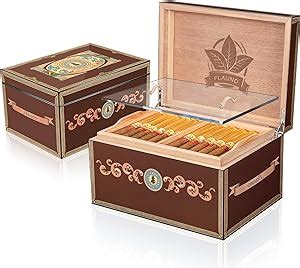 Amazon Flauno Cigar Humidor Cedar Wood Humidor With Accurate