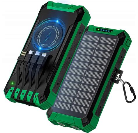 Powerbank Adowarka Solar Mah Adowarka Indukcja Latarka Led X