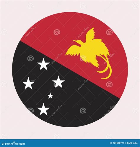 Ilustra O Vetorial Da Bandeira Da Papua Nova Guin Ilustra O Do Vetor