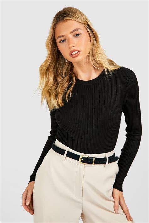 Knitted Tops Knit And Ribbed Tops Boohoo Uk