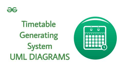 Timetable Generating System Uml Diagram Geeksforgeeks