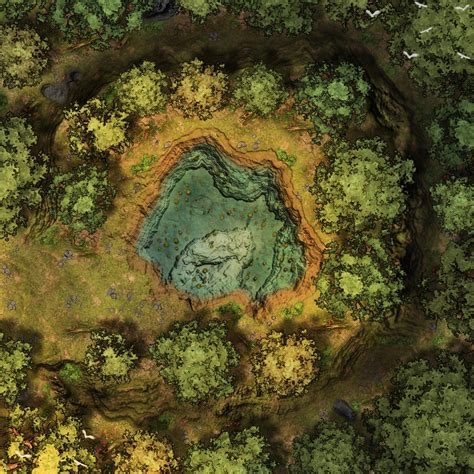 Forest Encounter Map Czrpg Battlemaps Drivethrurpg