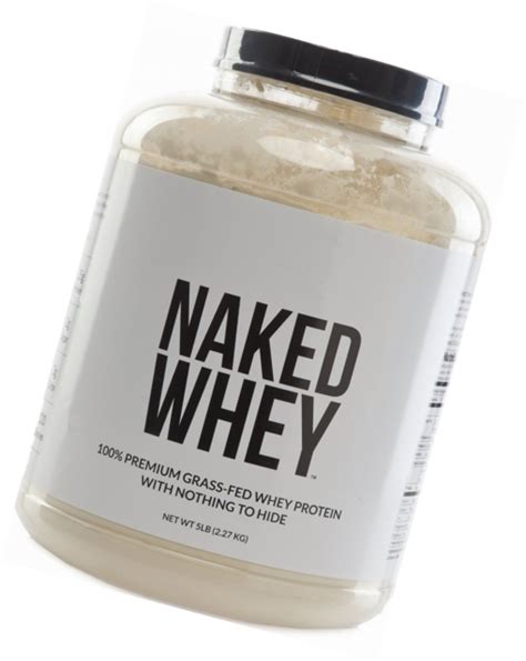 Naked Nutrition Naked Whey 100 Grass Fed Whey Protein Powder 5 Lb