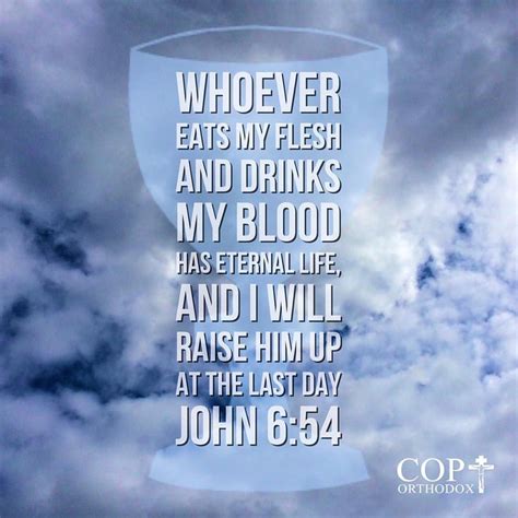 John 6 54 Whoever Eats My Flesh And Drinks My Blood Has Eternal Life