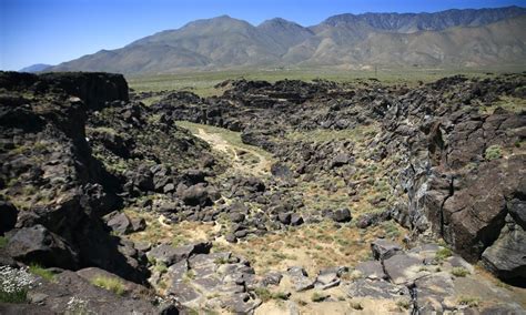 Fossil Falls Archeological District In The Coso Range In California