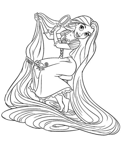 Coloring Pages Disney Princess Tangled