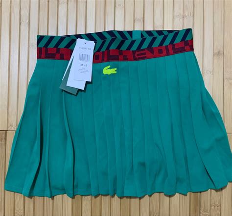 Lacoste Sport Built In Short Pleated Tennis Skirt Size 38 Women S