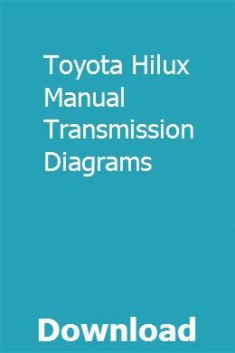 Toyota Hilux Manual Transmission Diagrams Texas Government Study