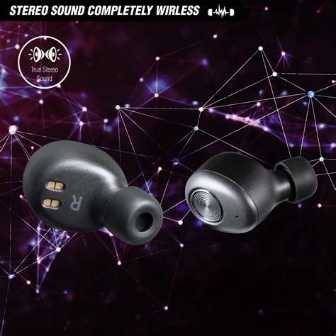 Volkano Sync Series True Wireless Bluetooth Earbuds Black MikroTech