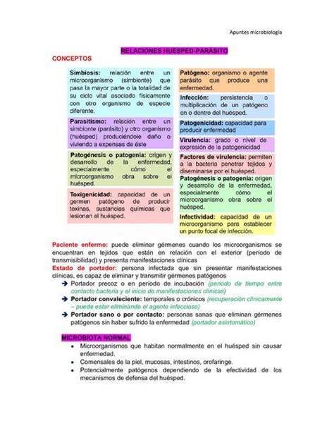 Relaciones Huésped Parasito Sofi Apuntes uDocz