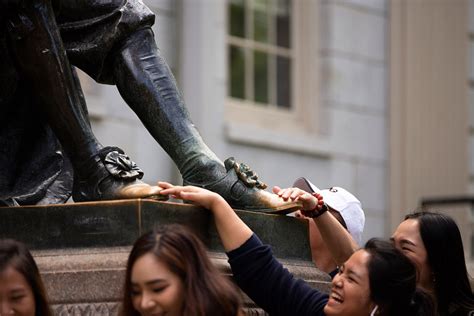 Iconic John Harvard Statue is the star of the Yard – Harvard Gazette