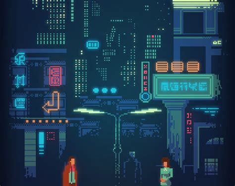 Blade Runner Pixel Art Small Print Etsy