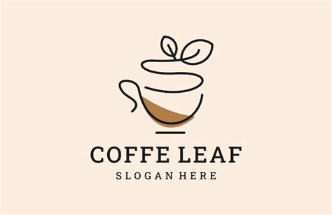 Premium Vector Coffe Leaf Logo Icon Design Template Vector Illustration