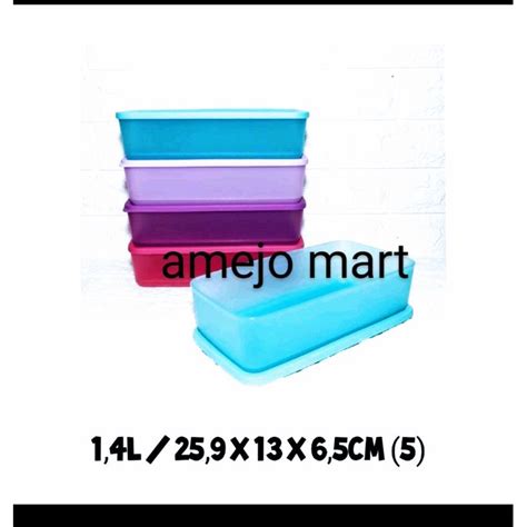 Jual TUPPERWARE KOTAK MAKAN RECTANGULAR SUMMER FRESH 1 4 LTR JUMBO